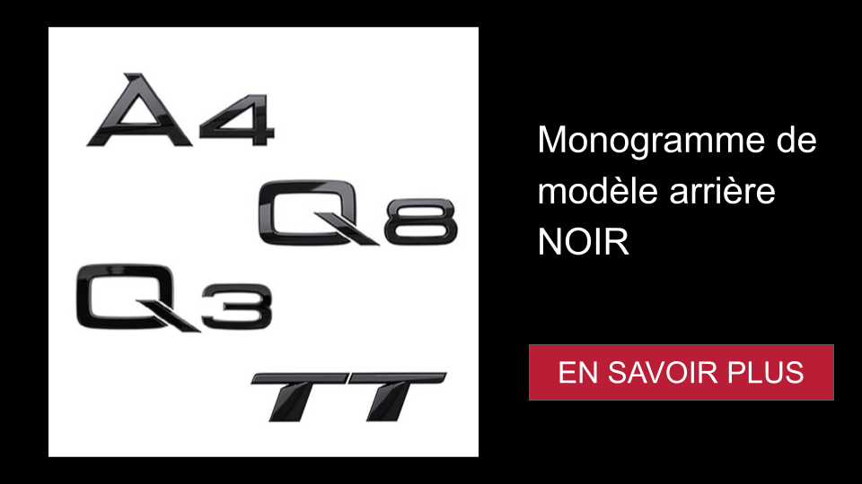 Monogramme de modèle arrière NOIR